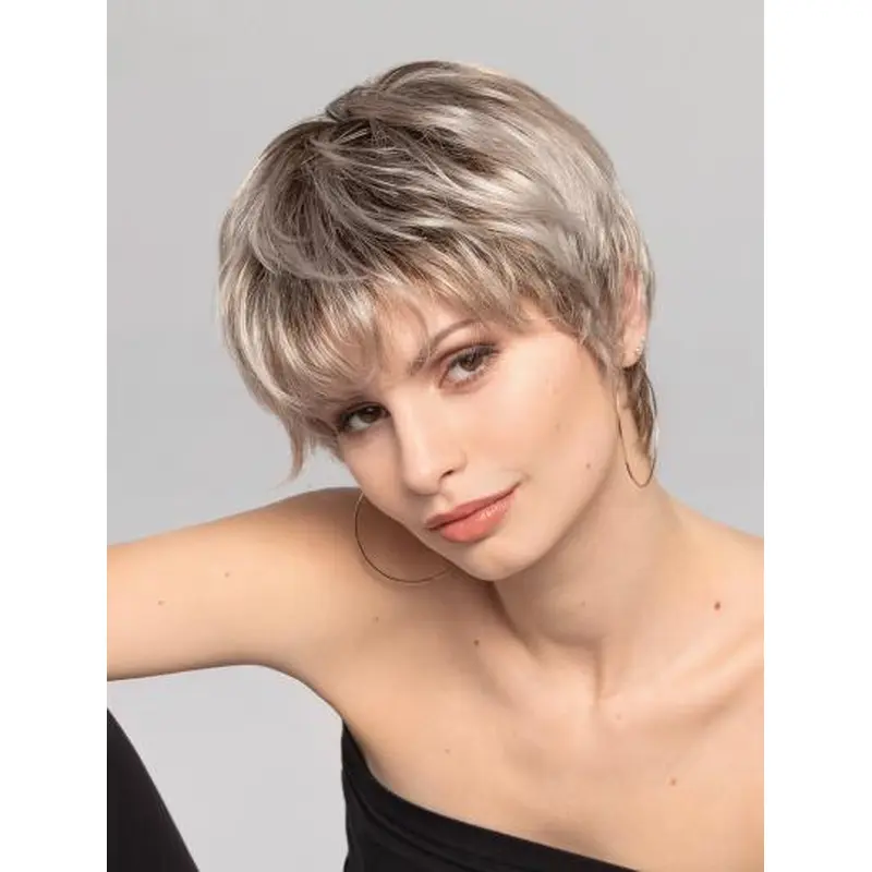 Straight Synthetic 4" Cropped Blonde Wig