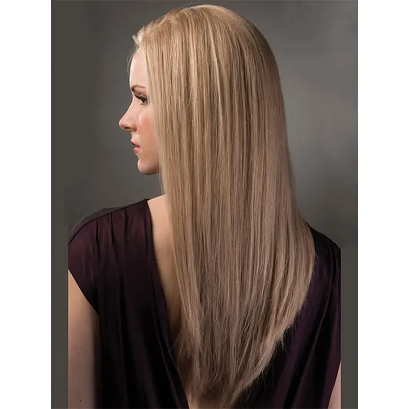 Suitable Blonde Lace Front Long Remy Human Lace Wigs
