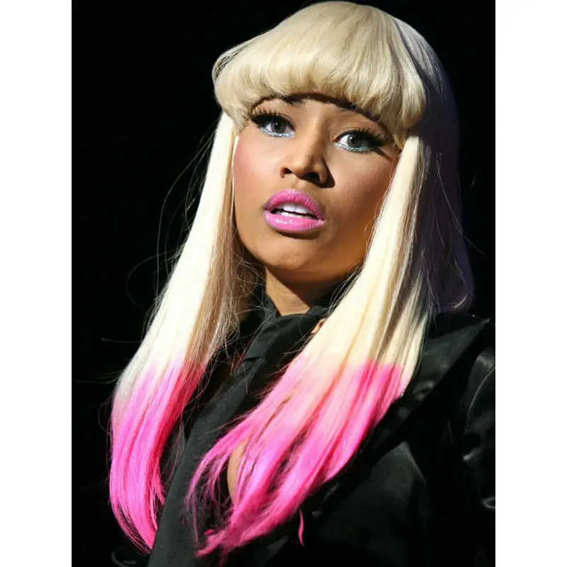 20" Straight Long Lace Front Two Tone Wigs