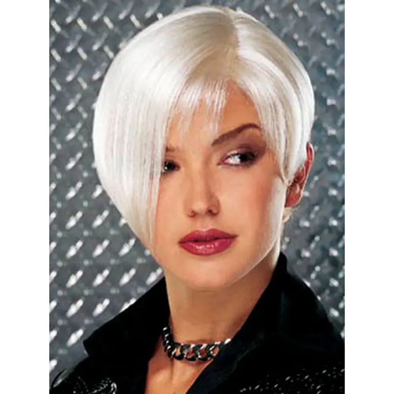 Perfect Monofilament Short Synthetic Grey Wigs