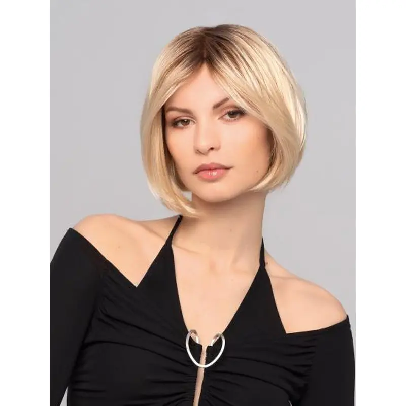 Straight Synthetic 10" Chin Length Medium Blonde Wig