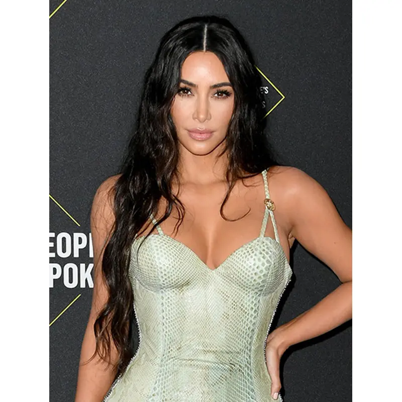 Long 26" Wavy Without Bangs Full Lace Kim Kardashian Wigs