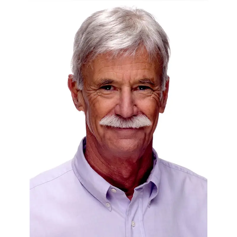 Cool White Monofilament Short Men Toupees