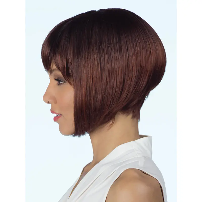 Stylish 10" Straight Bobs African American Wigs