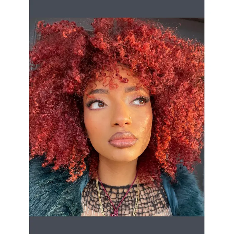 African American Lace Wigs 12" Shoulder Length Kinky Wigs