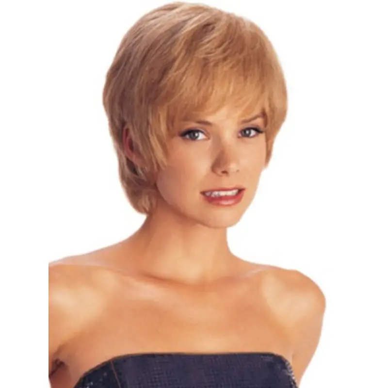 Glamorous Auburn Straight Short Synthetic Wigs