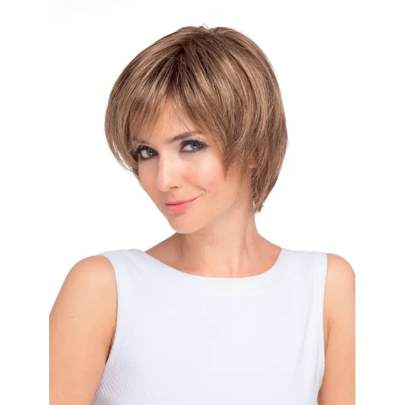 Great Monofilament Layered Straight Short Wigs
