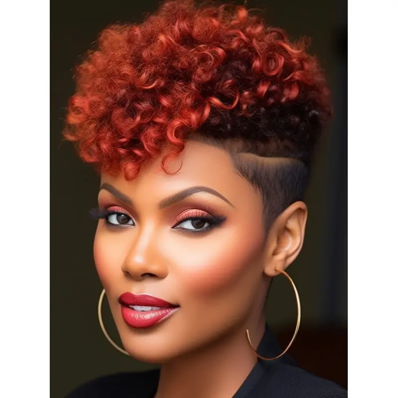 Wigs For African American Women 6" Kinky Synthetic Wigs