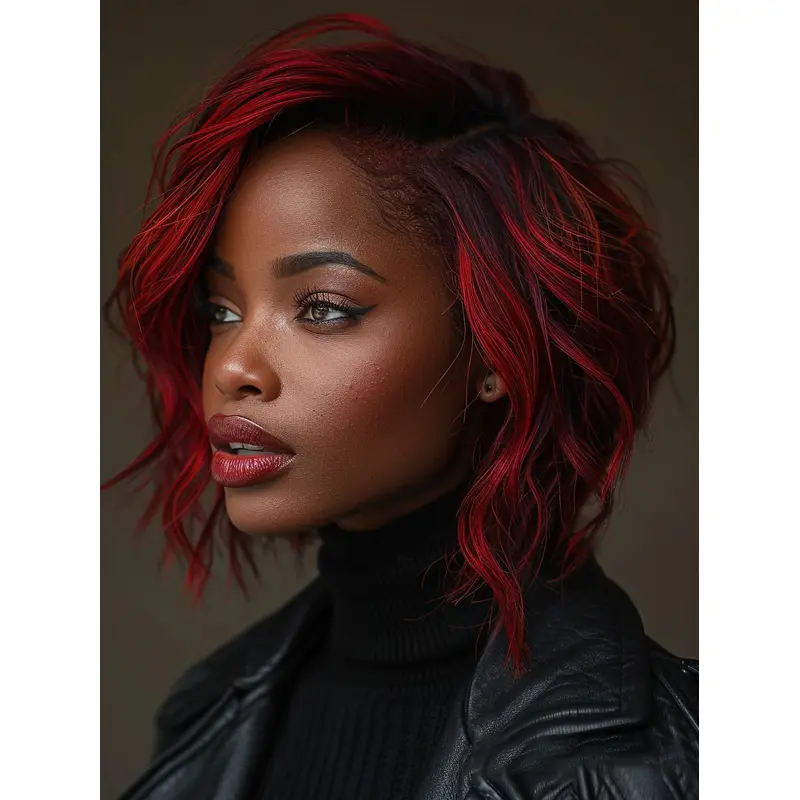Bob Wigs For African American 12" Synthetic Wavy Wigs