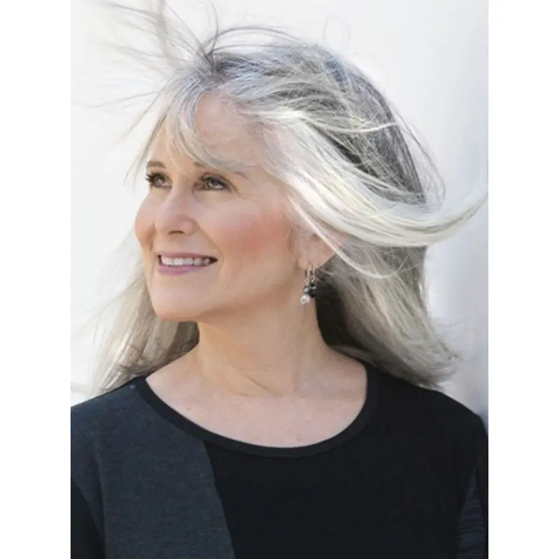 Grey Lady Long Straight Wigs