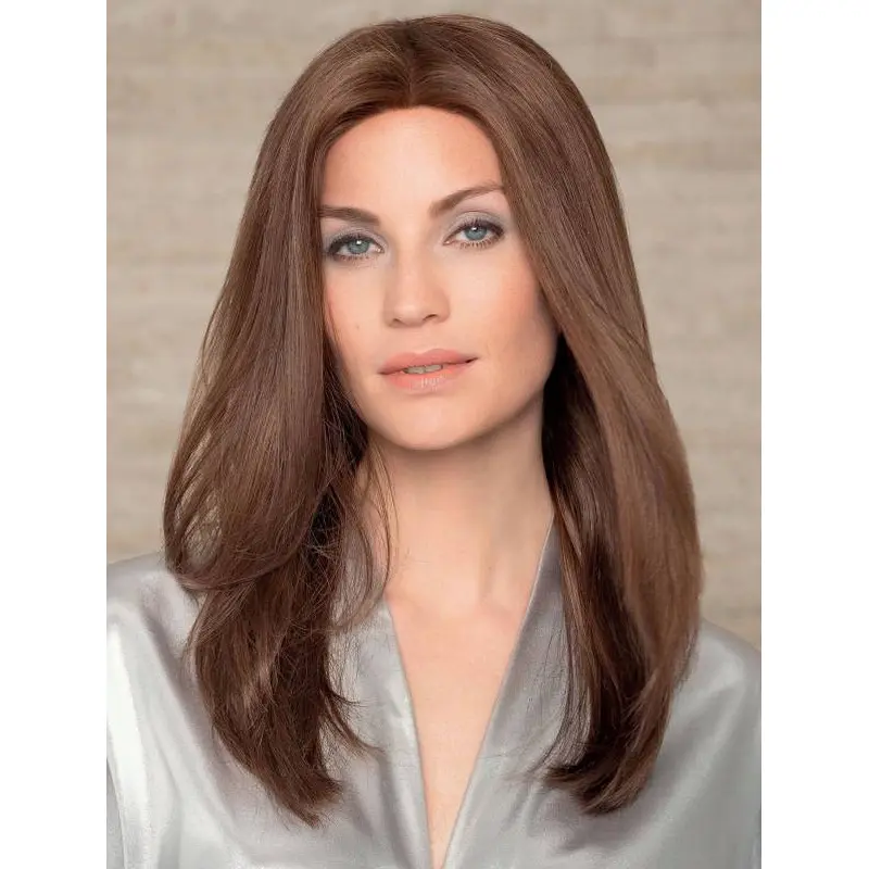 Straight 100% Hand-Tied Brown Remy Human Hair Amazing Long Wigs
