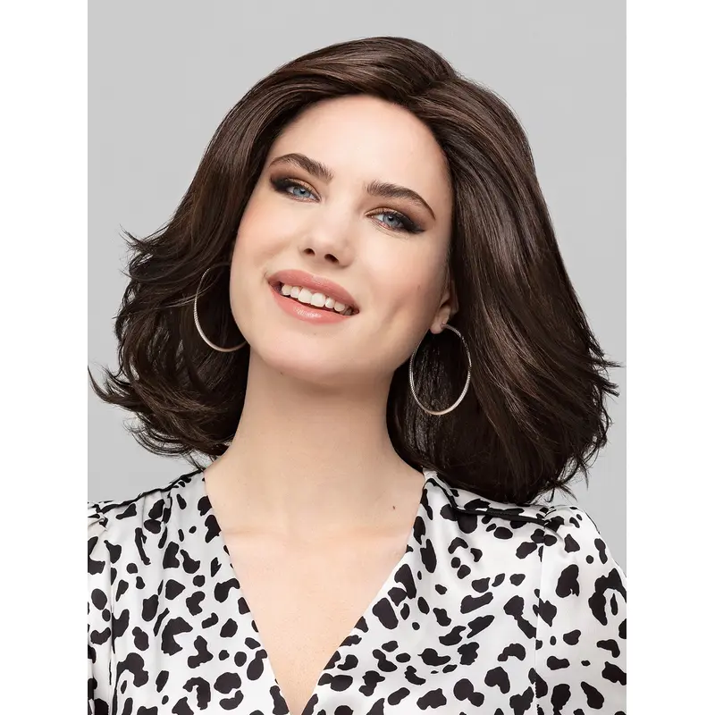 12" Chin Length Brown Bobs Synthetic Perfect Lace Wig