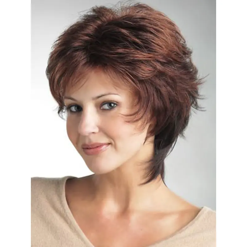 Sassy Monofilament Layered Wavy Wigs For Cancer