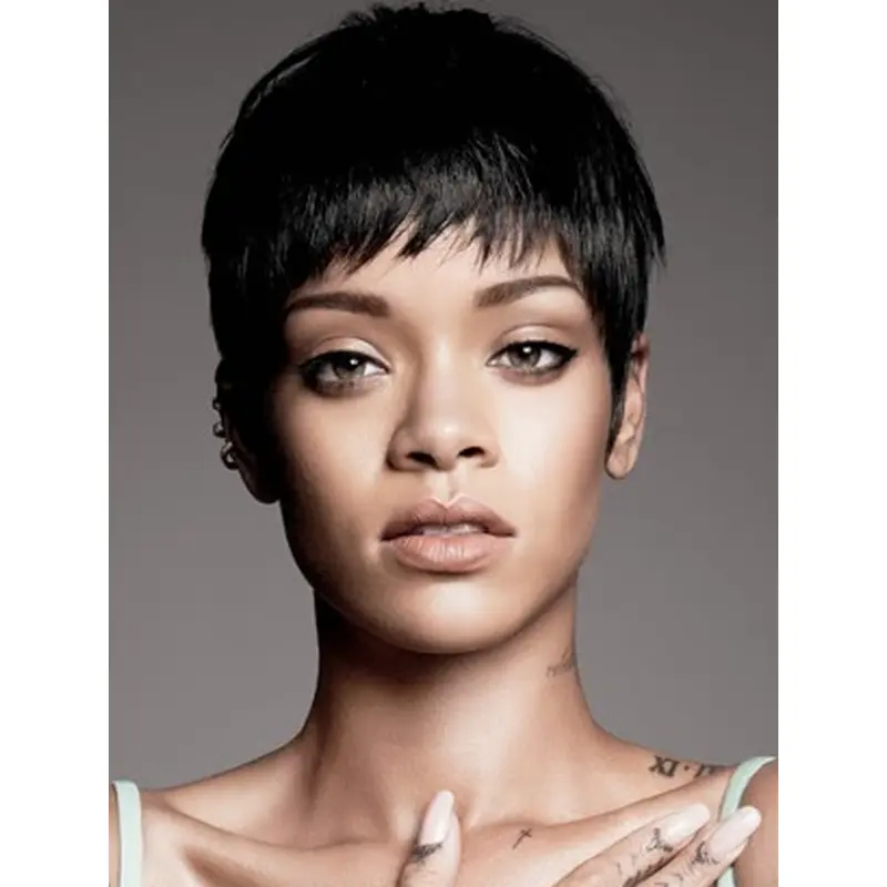 Capless Straight 3" Perfect Rihanna Wigs
