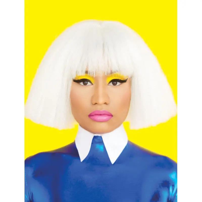 10" Straight White Bobs Nicki Minaj Wigs