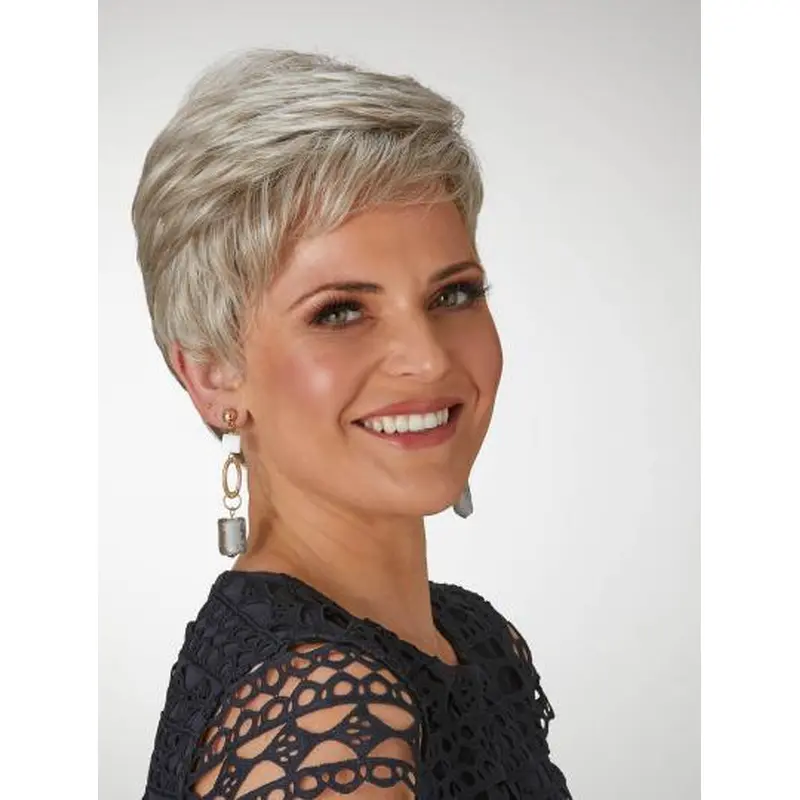 Blonde Synthetic 4" Straight Short Wigs
