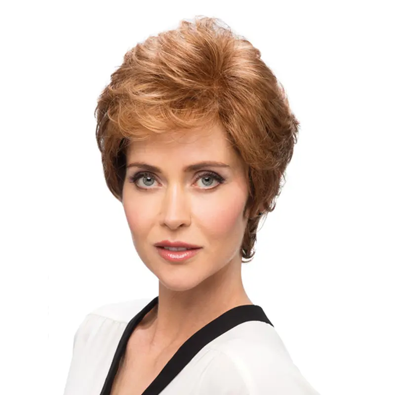 Hairstyles Monofilament Layered Wavy Short Wigs