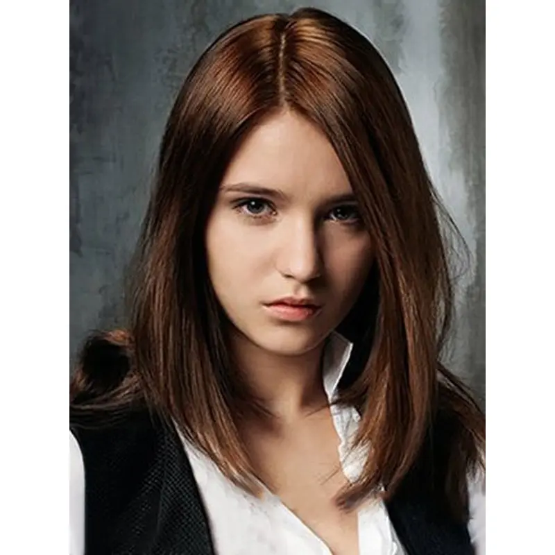 Good Auburn Lace Front Shoulder Length Remy Human Lace Wigs
