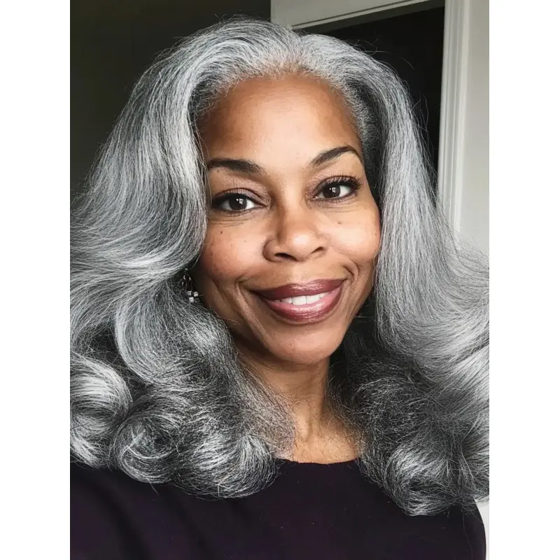 African American Wigs Remy Human Hair 16" Layered Wigs