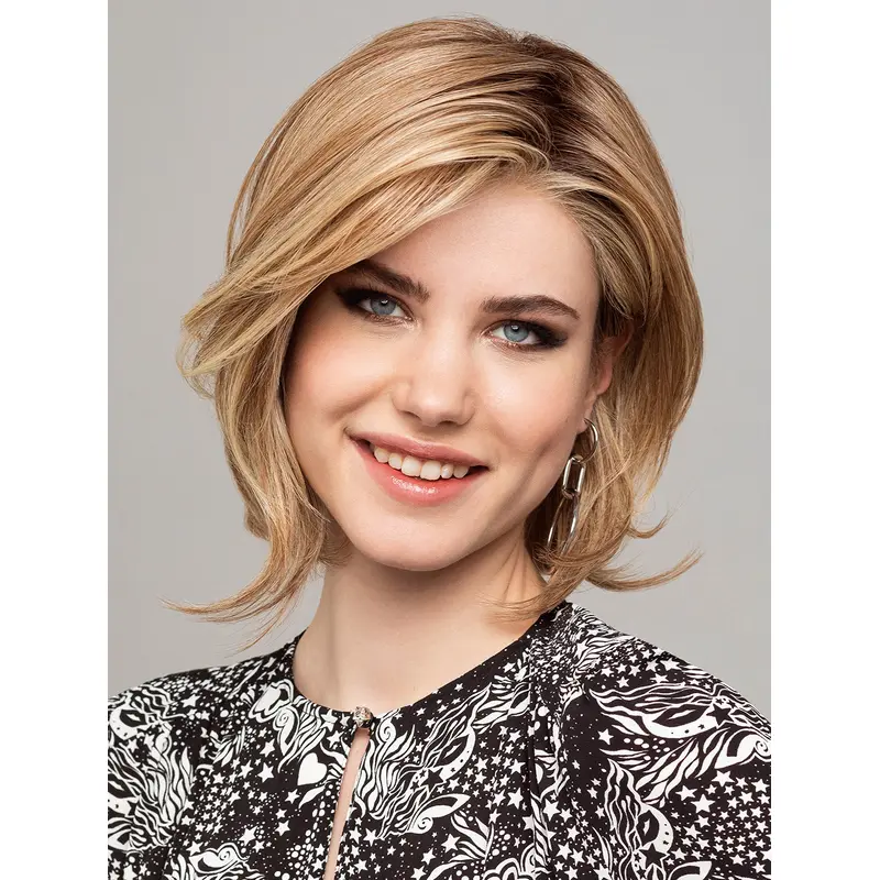 Chin Length Straight 100% Hand-tied Synthetic 12" Bob Wig