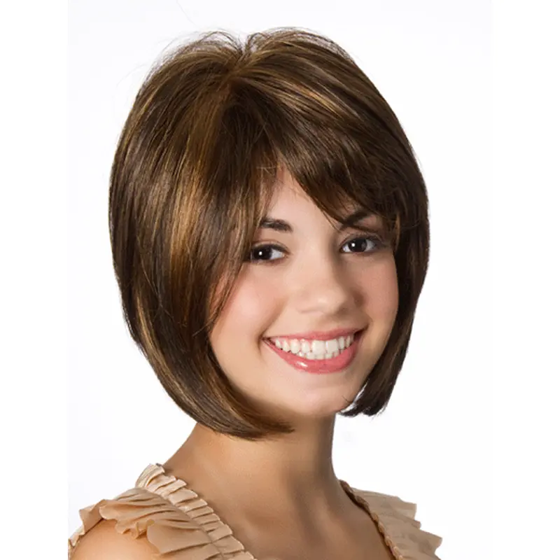 Lace Front Straight 10" Brown Bob Hairstyles