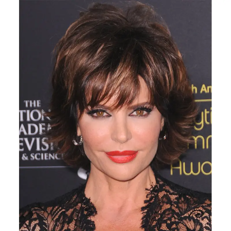 10" Chin Length Monofilament Synthetic Classic Lisa Rinna Wigs