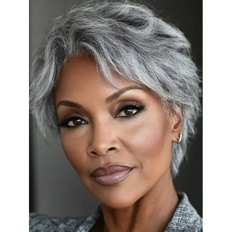 Short Wigs For African American Women 6" Wavy Synthetic Wigs