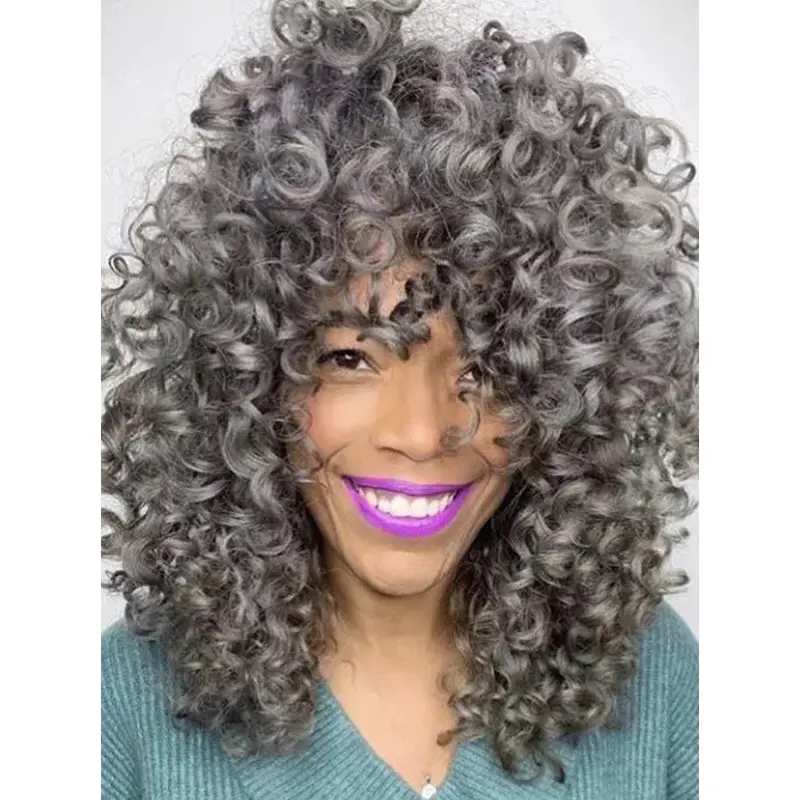 African American Natural Wigs 14" Kinky Synthetic Wigs