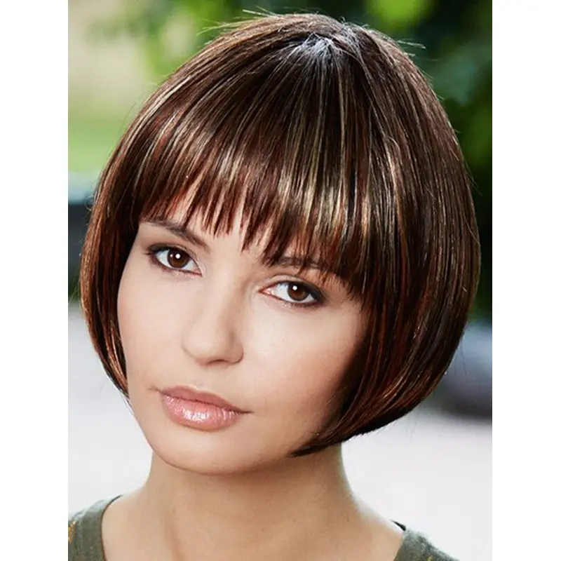Brown Straight Synthetic Amazing Medium Wigs