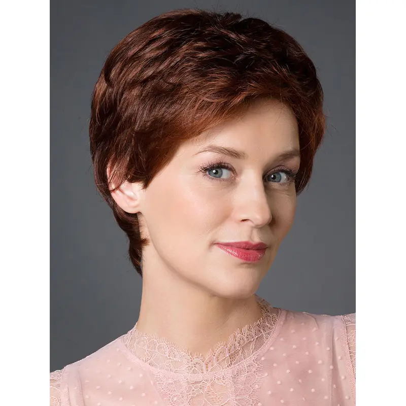 100% Hand-tied Synthetic Straight 8" Short Wigs