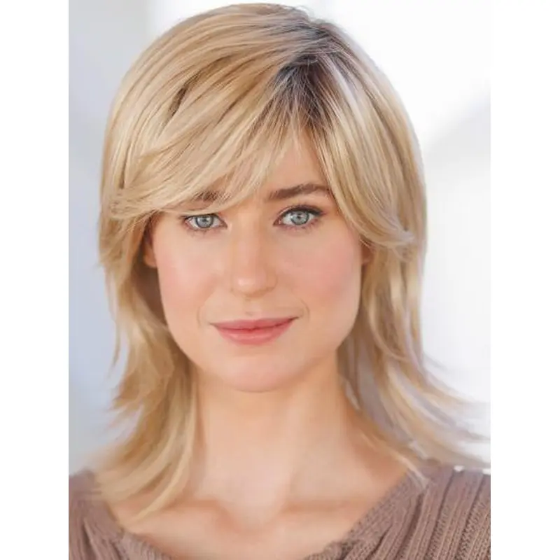 Layered 12" Chin Length Straight Synthetic High Quality Wigs