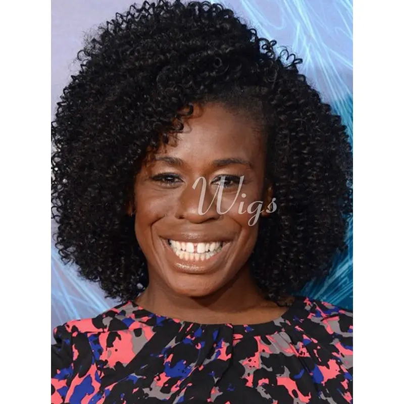 Chin Length Full Lace Black African American Wigs