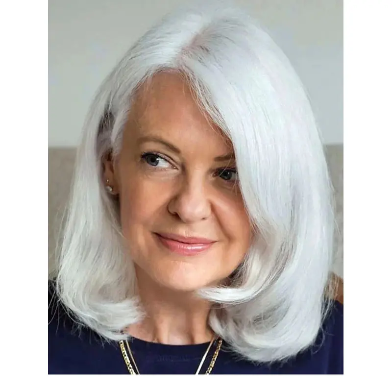 Wigs Shoulder Length Lace Front Wavy Wigs Bob Synthetic Wigs
