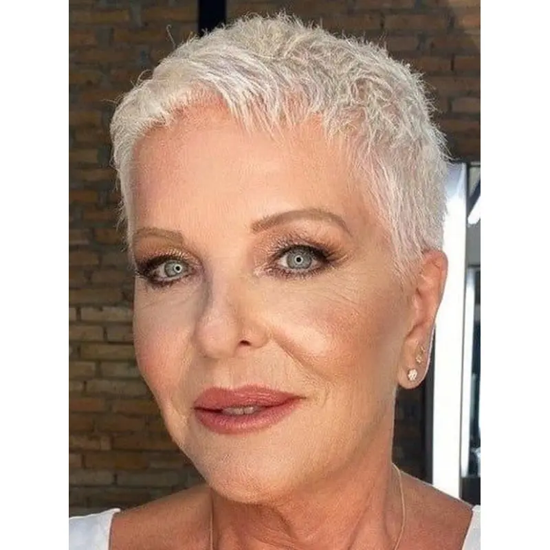 Short Synthetic Wigs Monofilament 4" Boycuts Wigs