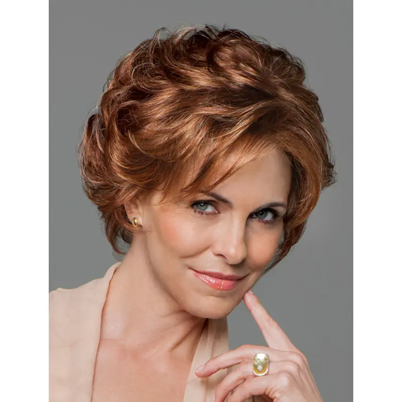 Perfect Monofilament Wavy Chin Length Bob Wigs