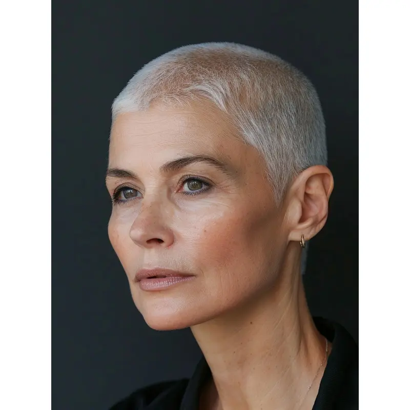 Short White Hair Wigs Lace Front 4" Straight Wigs