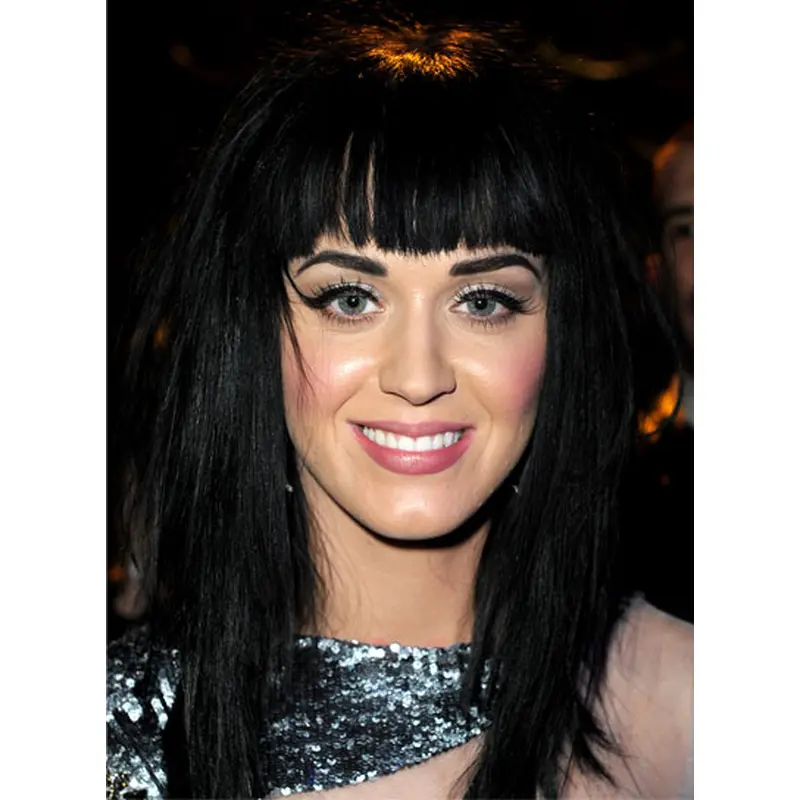 Style Black Lace Front Long Katy Perry Wigs