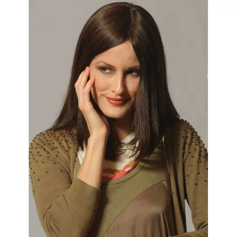 Brown Capless Brown Long Human Hair Wig
