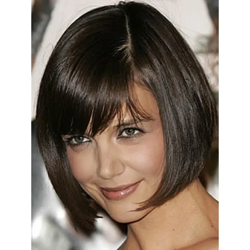 Cool Monofilament Straight Chin Length Lace Front Wigs