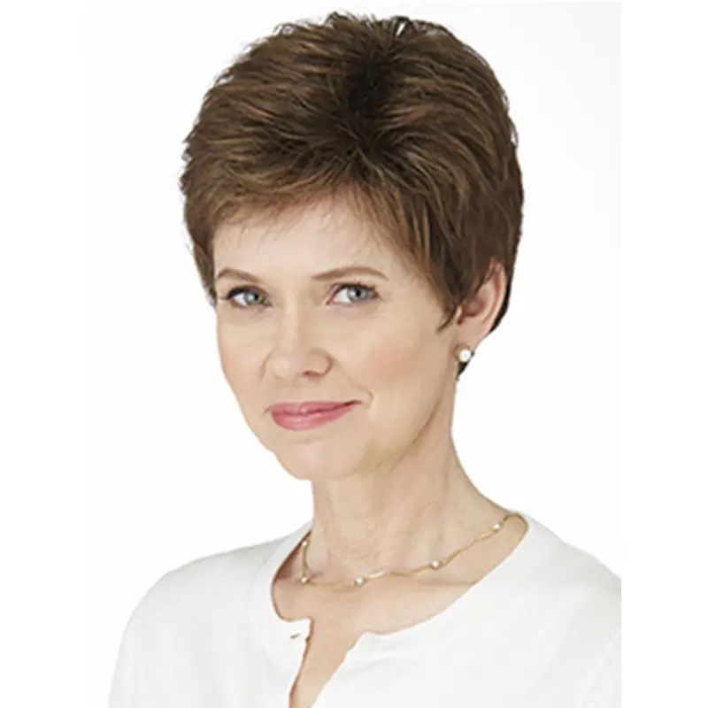 Durable Short Curly 4" Grey Wigs