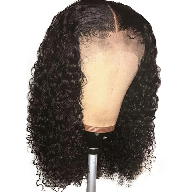 Curly Lace Front Human Hair Wigs Brazilian Lace Front Wig With Baby Hair