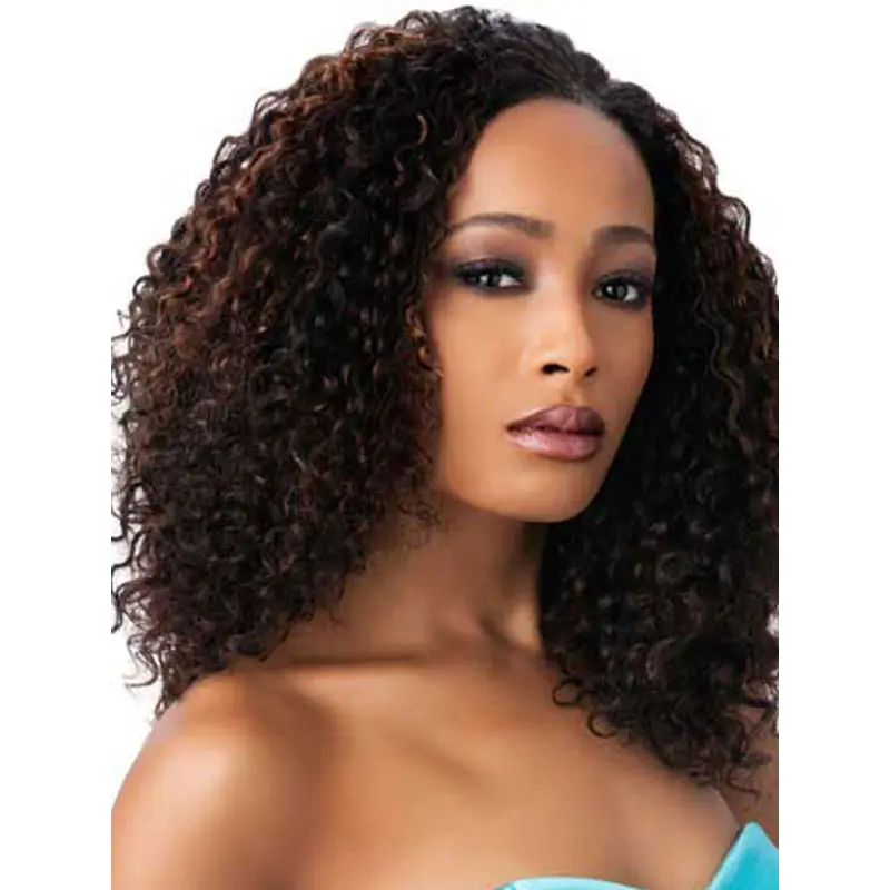 Stylish Brown Curly Long African American Wigs