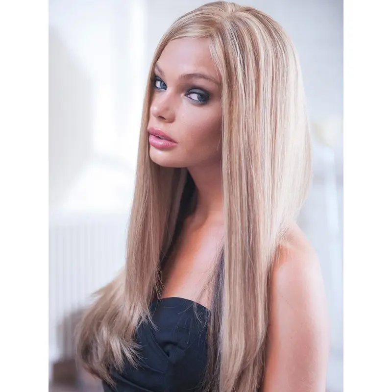100% Hand-tied Blonde Layered 20" Long Wigs