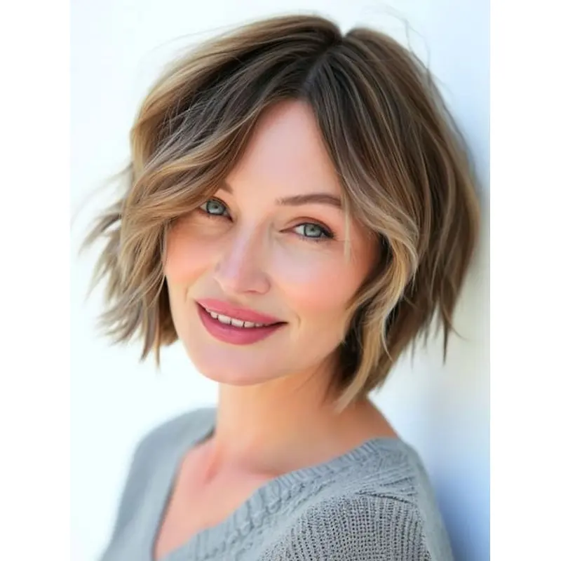 Short Stacked Bob Wigs 10" Ombre/2 Tone Lace Front Wigs