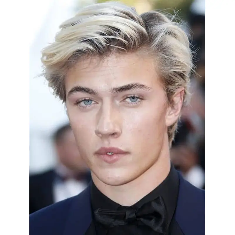 Short Wig For Men Remy Human Hair Boycuts Ombre/2 Tone 4" Wigs