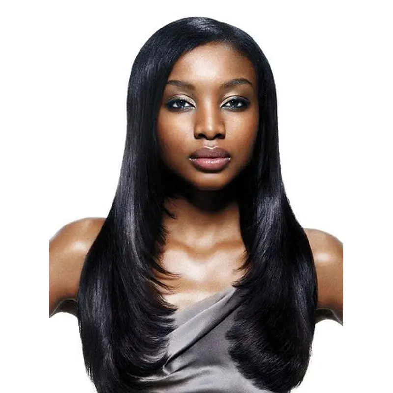 Hairstyles Black Straight Long African American Wigs