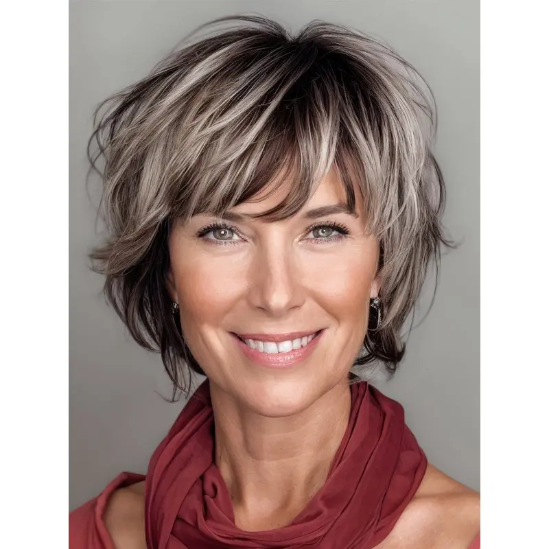 Short Synthetic Lace Front Wigs Ombre/2 Tone 8" Bobs Wigs