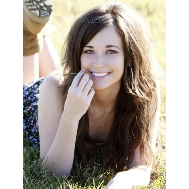 Wavy Brown Long Monofilament Wigs
