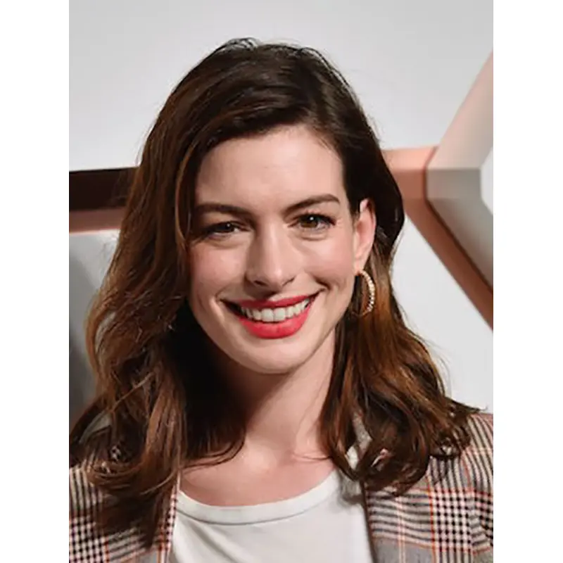 Wavy Ombre/2 Tone Lace Front Long Without Bangs Anne Hathaway Wigs