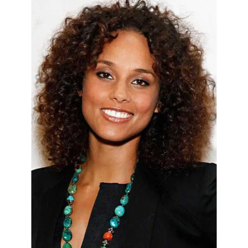 New Arrival Stylish Kinky Curly Medium Length Lace Front Wigs 12 Inches